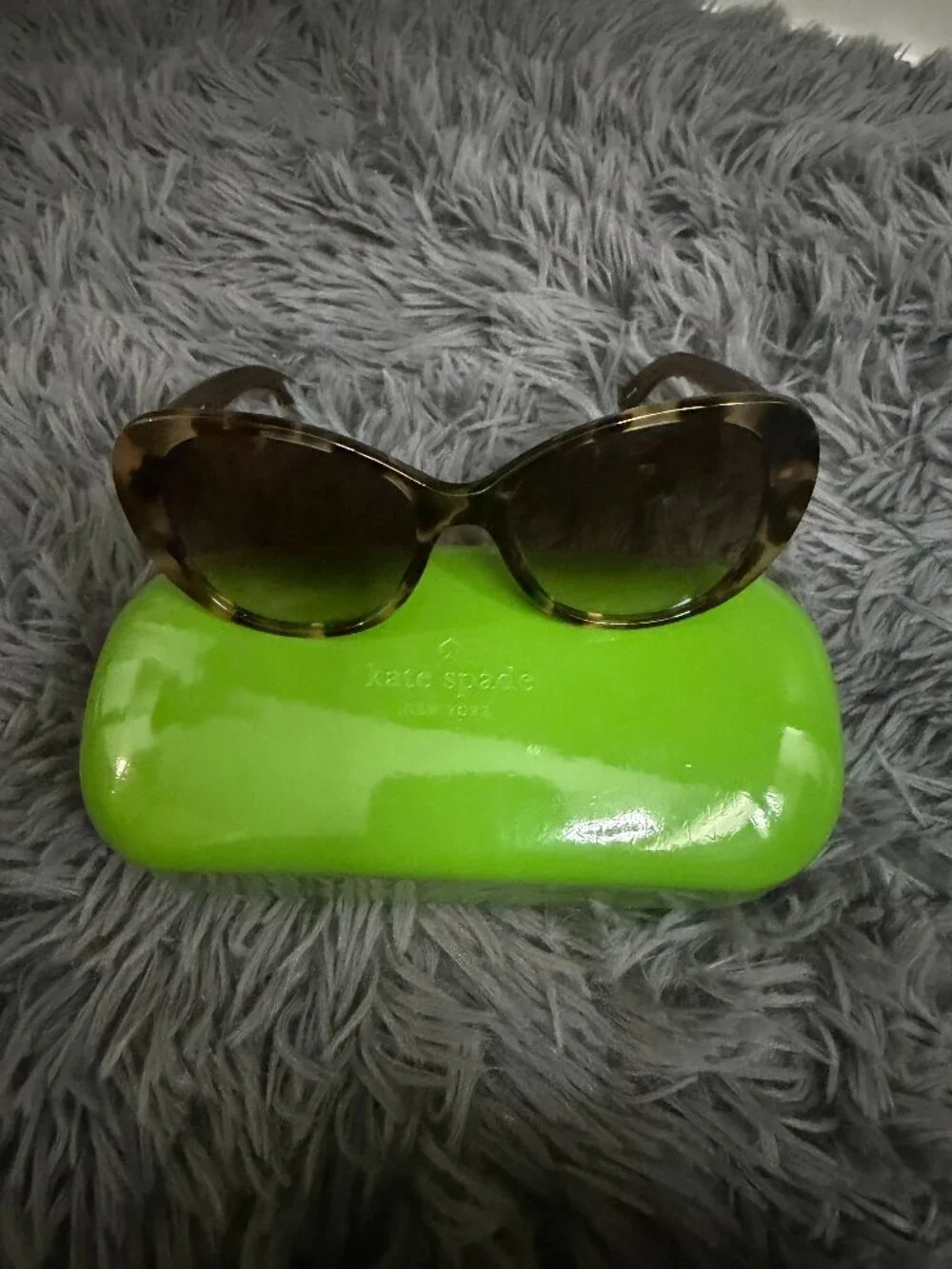 Kate Spade NY Tortoise Cat Eye Sunglasses 🕶️🤎✨ w/ Case 💚‎ Chic Designer Vibes